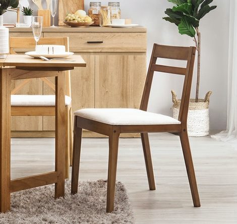 NRA-394680-1.jpg Heim Studio GOZO Kursi Makan Walnut Krem - Gambar 1
